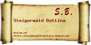 Steigerwald Bettina névjegykártya