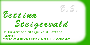 bettina steigerwald business card